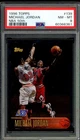 Michael Jordan Card 1996-97 Topps NBA 50th #139 PSA 8