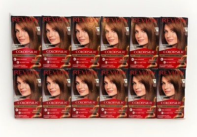 (Pack of 12) Revlon ColorSilk Hair Color Dye #54 Light Golden Brown Bond Repair