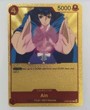 One Piece Ain Gold Foil Fan Art Collector Card TCG