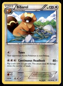 2015 XY - Primal Clash Reverse Foil Bibarel Stage 1/Uncommon #118