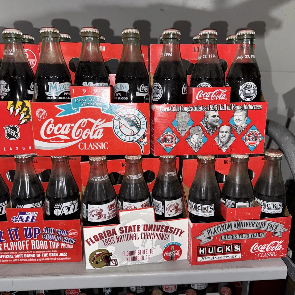 Лот из более чем 250 коммерческих бутылок Coca Cola - Изображение 4 из 4