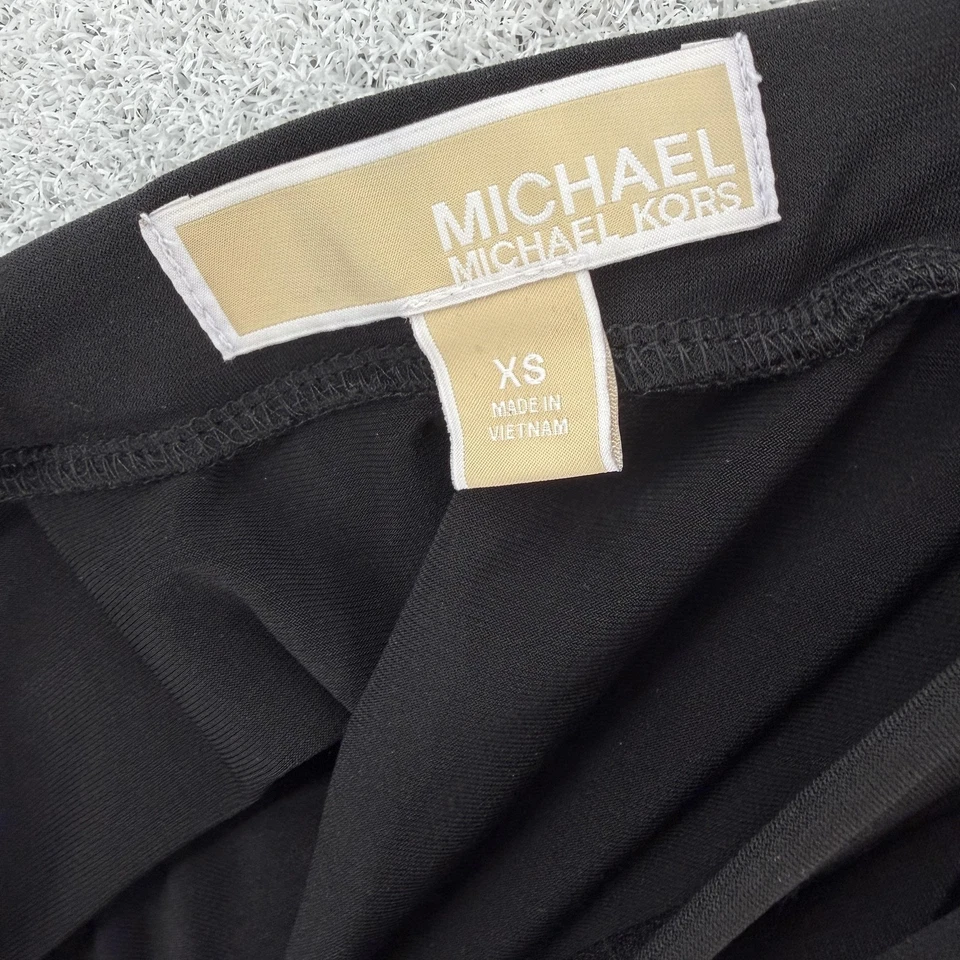 Michael Michael Kors Skirt Womens XS Black Maxi Drawstring Stretch QS27B30C76 - Image 3 of 4