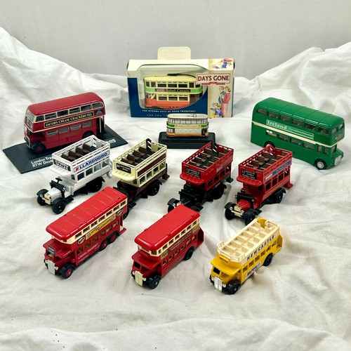 Oxford Diecast, Welly, Ledo Open Top Bus Straßenbahn Modell Konvolut