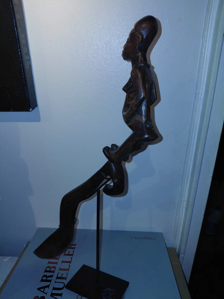 非洲刚果雕刻女性纪念勺 ex:博物馆 — 第 3/4 张图片