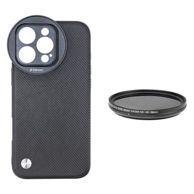 Handyhüllehalter für iPhone 14, 15, 16 Pro/Pro Max mit 58 mm ND-Filtergewinde