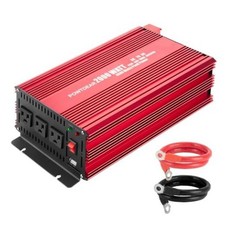 Pure Sine Vane Power Inverter 2000 Watt, DC 12V to 110V AC 2000 watt Red