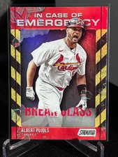 2025 Stadium Club Baseball  #119 Base &In Case Of Emergency #ICE-6 Albert Pujols