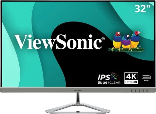 ViewSonic VX3276-4K-MHD 32" 4K UHD Monitor HDR10 HDMI DisplayPort, Eye Care