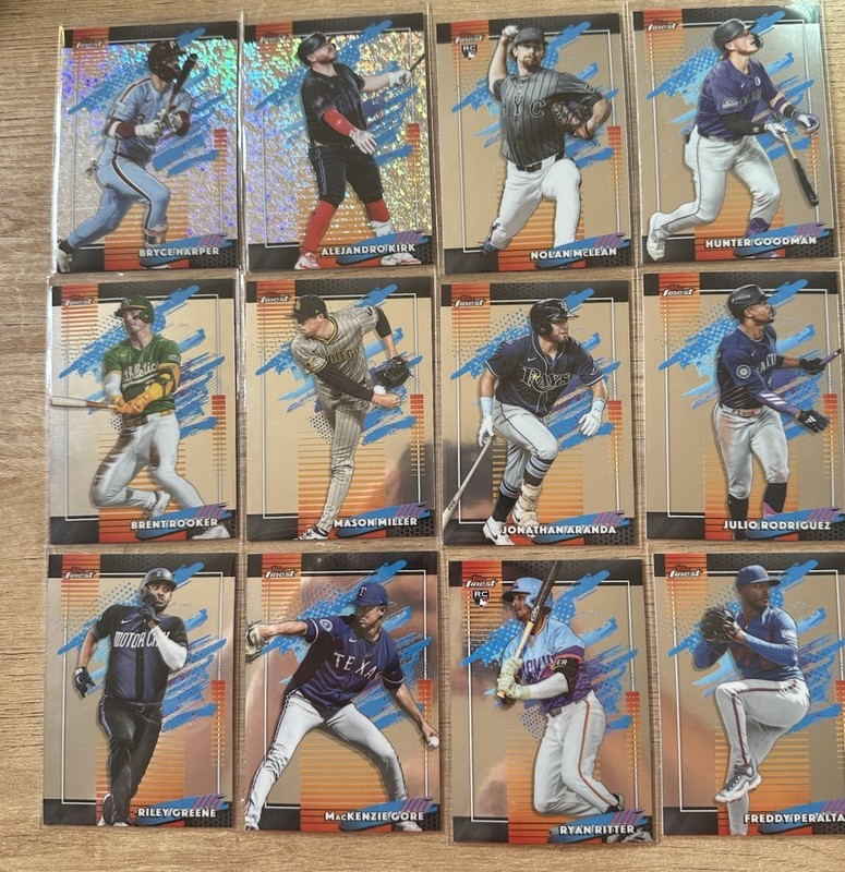 MLB 2026 Topps Finest 19 Card Uncommon Lot