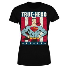 Image of DC Originals Superman True Hero Women's T-Shirt | Official DC | Black