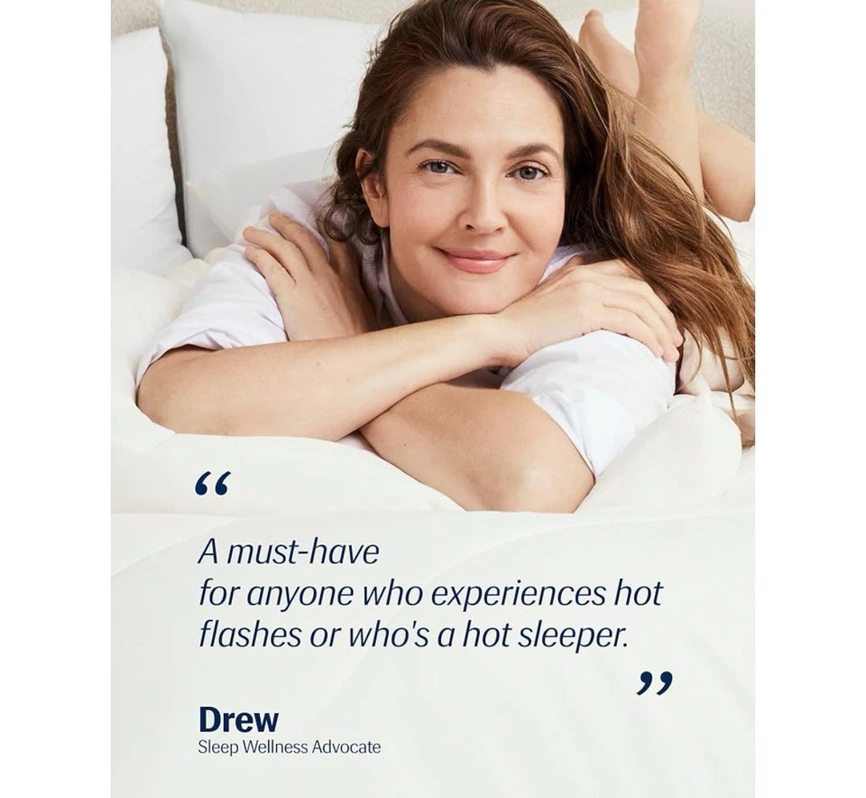 R Evercool Cooling Comforter Full/Queen Blanket Hot Sleeper 90” X 90” Navy - Image 3 of 4