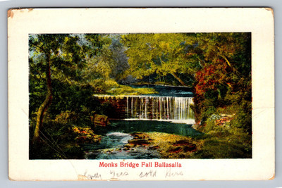 POSTKARTE - ISLE OF MAN - BALLASALLA - MÖNCHE FALLBRÜCKE - VERSCHICKT 1912
