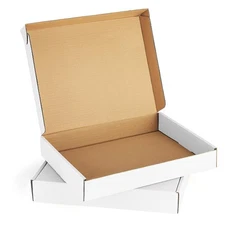 Eupako 13x10x2" White Shipping Boxes Corrugated Box Mailers 20 Pack Cardboard...