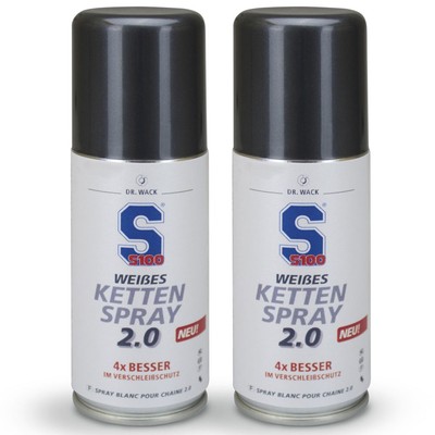 S100 Kettenspray weiß 2.0 100 ml von Dr. Wack 2 Dosen 2351
