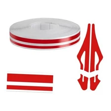 32Ft Car Pinstriping Tape, Vinyl Pin Striping Decals Car Trim Stripe Tape Red