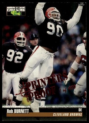 1995 Pro Line #300 Rob Burnett Printer's Proofs