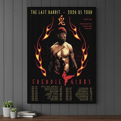 Freddie Gibbs The Last Rabbit Tour 2026 US Tour Schedule Venue Dates Poster