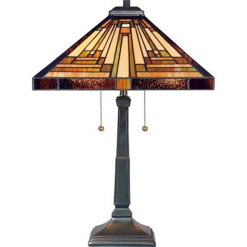 Quoizel TF885T Stephen 2-Light Table Lamp in Bronze Patina Finish - Picture 1 of 4