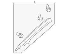 Genuine Honda Body A-pillar Trim Panel 84151-shj-a01za Genuine Honda Body A-pillar Trim Panel 84151-shj-a01za