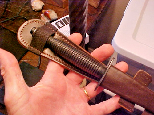 Falkland Islands War Era Fairbairn Sykes Dagger Knife Imperial Gutedge w/Sheath