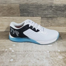 TYR CXT-1 Trainer Shoes Mens 9 / Womens 10.5 Training Athletic White Blue