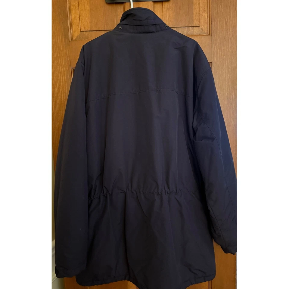Lands' End Big &Tall Insulated Parka Men XXL (50-52) Navy Polartec Fleece Lining - Image 2 of 4