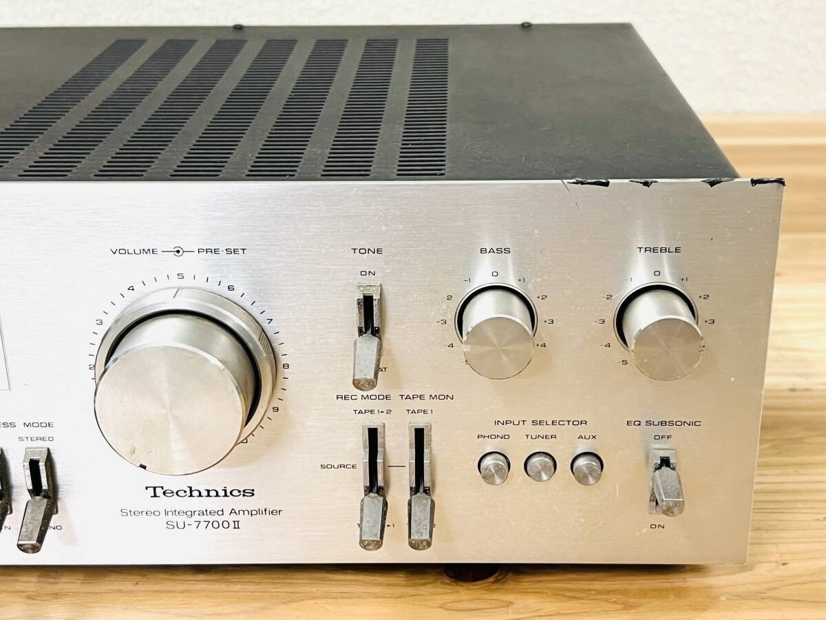 Technics プリメインアンプ　US-7700 ジャンク Technics プリメインアンプ US-7700 ジャンク - メルカリ