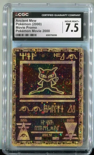 2000 Pokémon Ancient Mew Movie Promo Holo CGC 7.5 NM+ B