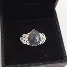 Moss Agate Gemstone 925 Sterling Silver Ring Handmade Jewelry Ring Gift For Wife