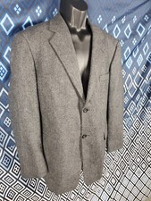 Stafford Blazer Gray 44R 2 Button Chest 46" Sleeve 24.5" Length 32.5"