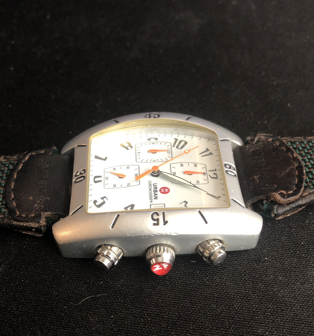 Vintage URBAN  Rectangular Chronograph QUARTZ  AL… - image 5