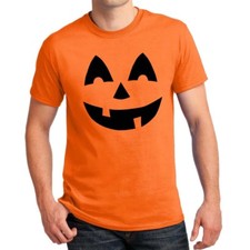 Pumpkin face T-shirt Jack o Lantern Halloween Costume family Shirts Mens Kids