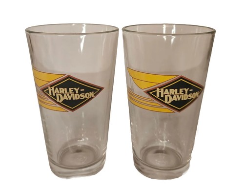 Vintage Harley Davidson 16oz Pint Glass Collectibles Motorcycle Drinkware Lot 4 - Picture 3 of 4