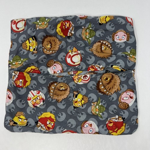 Angry Birds Double Sided Gray Pillowcase size 13"X12" - Picture 15 of 16