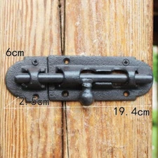 Home Cast Iron Barrel Bolt Door Lock Garden Cupboard Sliding Tower Latch Catch