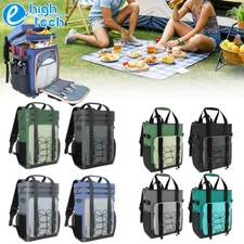 40/24 Cans Backpack Cooler Insulated Leakproof Outdoor Camping Picnic Lunch Bag