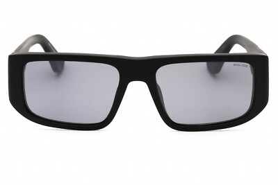 ポル様 POLICE SPLL13 703X Sunglasses Matte Black Frame Silver Mirror