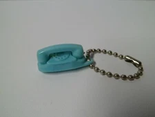 Vtg 50s The Princess Phone Keychain Blue Tupperware Bell Telephone