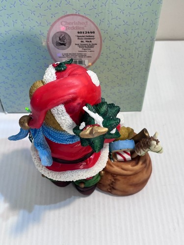 Cherished Teddies 2008 entrega especial de Chrislove Santa estatuilla San Nick - Imagen 4 de 8