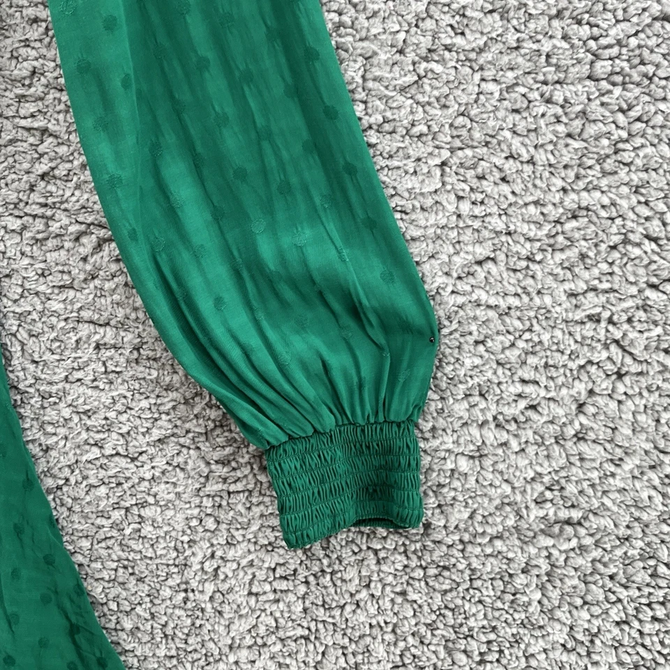 Sandro Paris Dress Women 4 Green Claudia Fit Flare Flowy Flirty Romantic Mini - Image 4 of 4