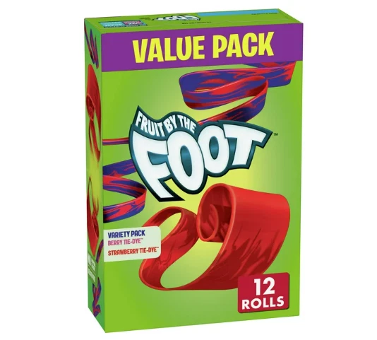 Fruit Roll Ups Fruit by the Foot Variety Pack Value Size Travel