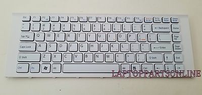 GENUINE NEW SONY VPC-EA24FM VPCEA24FM VPC-EA36FM VPCEA36FM WHITE KEYBOARD FRAME 