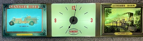 Vintage Lighted Genesee Beer Clock The Best From The Beermakers 63” X 15” X 4”