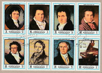 ZD Ludwig van Beethoven, Gemälde verschiedener Altersstufen und sein Klavier668
