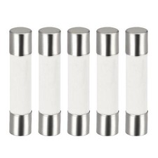Ceramic Cartridge Fuses 6.3A 250V 6x30mm Fast Blow for Energy Saving Lamp 5pcs