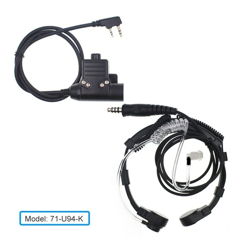 Z Taktyczny mikrofon gardłowy Z003 Air Tube Zestaw słuchawkowy z U94 Z114 PTT do BaoFeng UV-5R - Zdjęcie 2 z 6