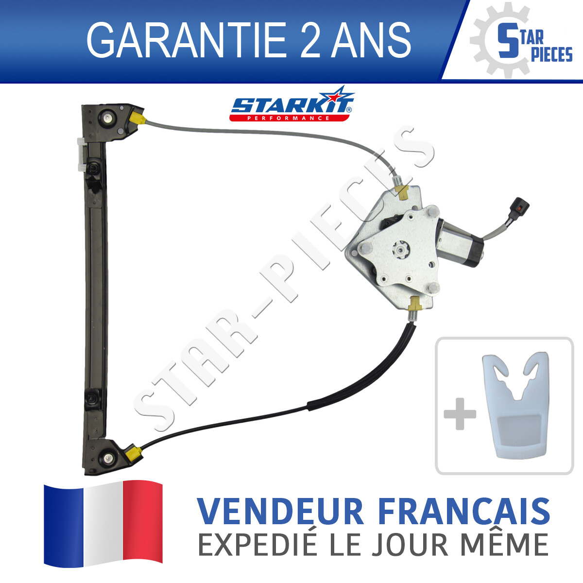 Lève-vitre avant gauche Mégane 1 Coupé avec rails en acier renforcé 1995-2002