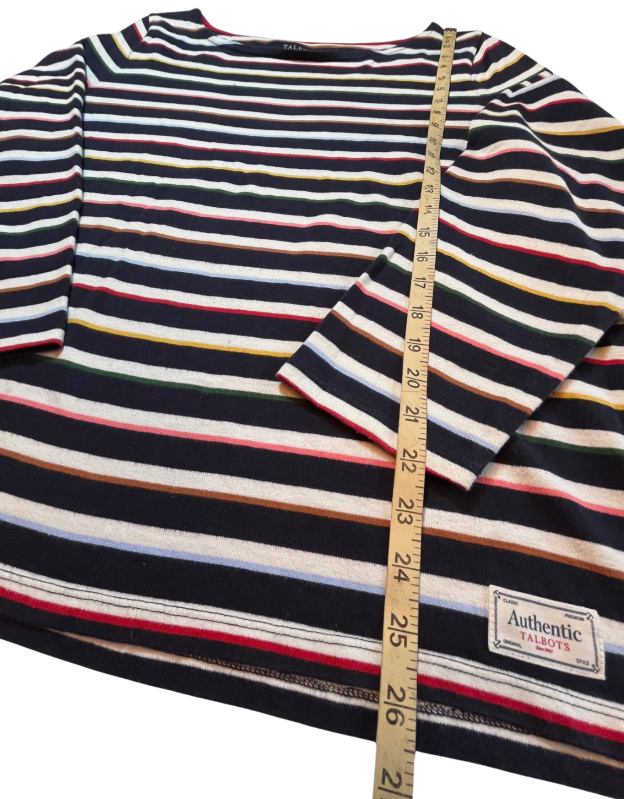 Authentic Talbots Tee Plus Size Multicolor Bayeux… - image 8