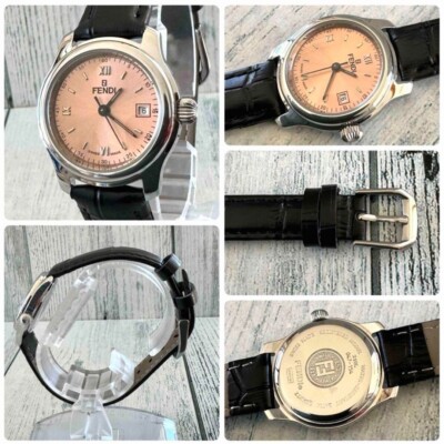 FENDI Watch 210L Pink Tone used From Japan Check description | eBay