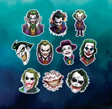 10 Joker Vinyl Stickers